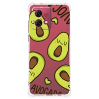 Motorola Moto G84 Stevig | Bumper Hoesje | Avocado Singing - thumbnail