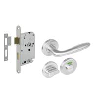 Intersteel Compleet deurklinksetJupiter RVS toilet - 0035.128199 - thumbnail