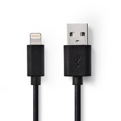 Nedis Lightning Kabel | Apple Lightning 8- Pins naar USB-A Male | 1 m | 1 stuks - CCGB39300BK10 CCGB39300BK10