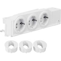 DIN-rail contactdoos zonder klapdeksel Hager TN002S Zuiver wit (RAL 9010) (l x b x h) 45 x 250 x 50 mm - thumbnail