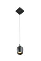 Lucide PRESTON - Hanglamp Badkamer - Ø 10 cm - 1xGU10 - IP44 - Zwart - thumbnail