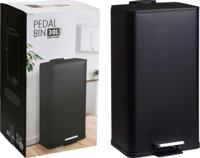 Excellent Houseware Pedaalemmer IJzer 30L Zwart - thumbnail