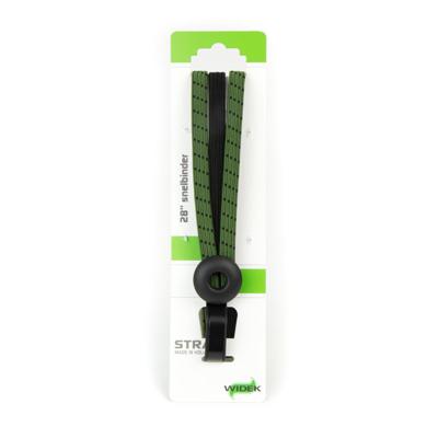 Qibbel Widek triobinder eye met haak 3x12mm zwart/olijfgroen