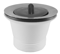 Wiesbaden Riko losse kunststof plug 11/2&apos;&apos;x70 mm wit - thumbnail