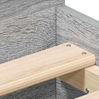 Bedframe met hoofd- en voeteneinde grijs sonoma 75x190 cm - thumbnail