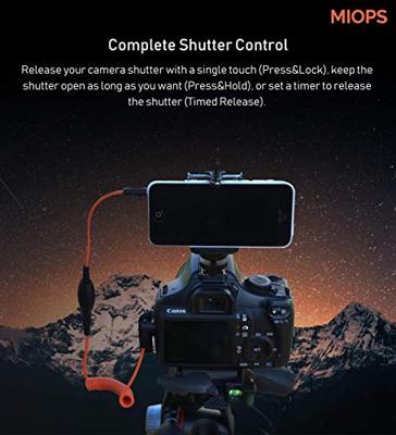Miops smartphone afstandsbediening md-c2 met c2 kabel voor canon - thumbnail