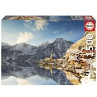 Puzzel - EDUCA - Hallstatt Winter - 1500 stukjes - Landschap - 85 x 60 cm - Volwassene - thumbnail