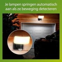 Philips LED Tylus 929004632301 Wandlamp op zonne-energie met bewegingsmelder LED 6 W Zwart - thumbnail