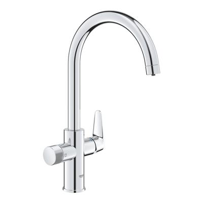 Keukenfilterkraan - Chroom - Waterfiltratie - Hoge C-vormige uitloop - 150° draaibaar - GROHE Blue Pure StartCurve - 30592000