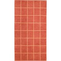 Cawö Cawö Park Check Handdoek brick 50/100 - thumbnail