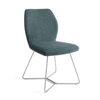 Jesper Home Eetkamerstoel 'Ikata' Beehive Steel, kleur Merry Mermaid - thumbnail