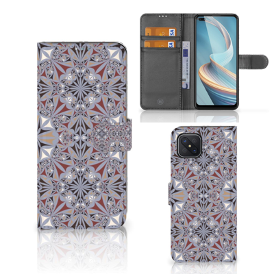 OPPO Reno4 Z | Bookcase | Flower Tiles OPPO Reno4 Z | Bookcase | Flower Tiles