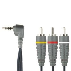 Composiet Videokabel 3.5 mm Male - 3x RCA Male 2.00 m Blauw