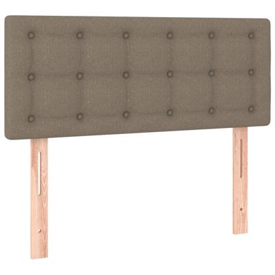 Boxspring met matras stof taupe 80x200 cm - thumbnail