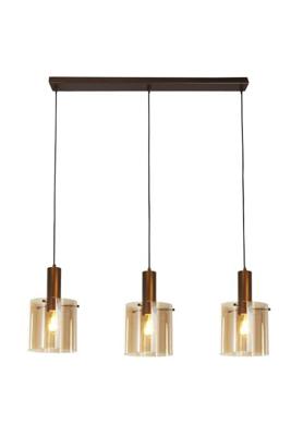 Searchlight Bruine hanglampSweden 3-lichts recht - 88912-3MO