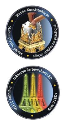 Ravensburger 3D Puzzel Eiffeltoren Night Edition 216 stukjes - thumbnail