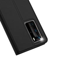 Dux Ducis pro serie - slim wallet hoes - Huawei P40 Pro - Zwart - thumbnail