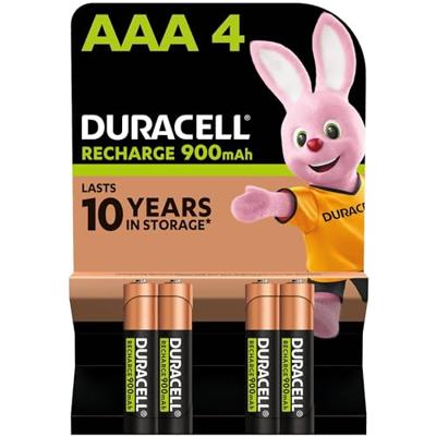 Duracell Batterij OPLAADBAAR 4xAAA 1,2V
