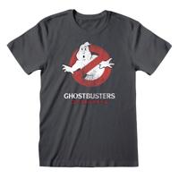 Unisex T-Shirt met Korte Mouwen The Ghostbusters Japanese Text Donker grijs - Maat: S - thumbnail