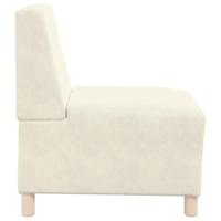 Fauteuil 55 cm fluweel crmekleurig - thumbnail