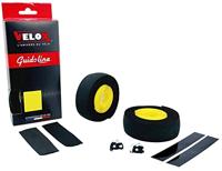 Velox stuurtape maxi cork bicolor zwart/geel (2st) - thumbnail