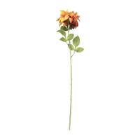 Kunstbloem dahlia - oranje - 75 cm - thumbnail