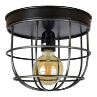 Urban Interiors plafondlamp 'Barn Large' Ø22, kleur Vintage Black - thumbnail