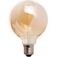 LED lamp filament globe large 4W golden - thumbnail