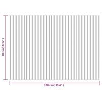 Vloerkleed rechthoekig 70x100 cm bamboe grijs - thumbnail