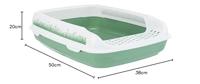 TRIXIE KATTENBAK DELIO GROEN / WIT 48X35X20 CM - thumbnail