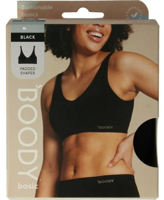 Boody Padded Shaper Crop Bra Zwart XL - thumbnail