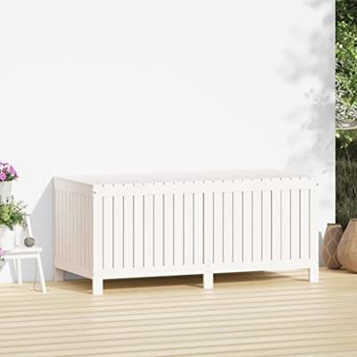 Tuinbox 147x68x64 cm massief grenenhout wit Tuinbox 147x68x64 cm massief grenenhout wit