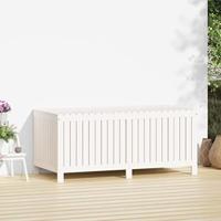 Tuinbox 147x68x64 cm massief grenenhout wit - thumbnail