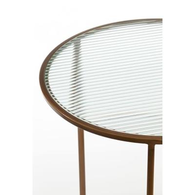 Light & Living Ronde Bijzettafel 'Ferati' Glas, Set van 2 stuks Light & Living Ronde Bijzettafel 'Ferati' Glas, Set van 2 stuks