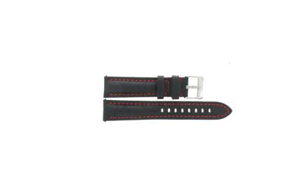 Horlogeband Universeel 395.01.06 Leder Zwart 20mm Horlogeband Universeel 395.01.06 Leder Zwart 20mm