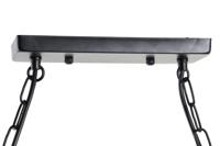 Plafondlamp DKD Home Decor Natuurlijk Zwart Metaal Touw 50 W (85 x 18 x 20 cm) - thumbnail