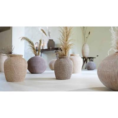 Light & Living Vaas 'Valerie' 27cm, kleur Lichtbruin