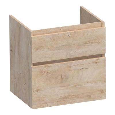 Brauer Delight - Onderkast - 60 cm - met 2 Softclose Lades Greeploos en 1 Sifon Uitsparing - Forest Wheat