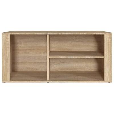 Schoenenkast 100x35x45 cm bewerkt hout sonoma eikenkleurig Schoenenkast 100x35x45 cm bewerkt hout sonoma eikenkleurig