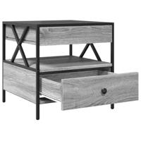 Salontafel met Infinity LED 50x50x51 cm grijs sonoma eikenkleur - thumbnail