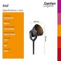 GardenLights Industriële prikspotRaf 12 volt - 3211011 - thumbnail