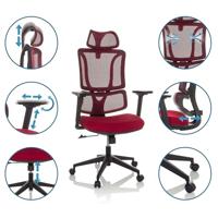 MyBuero Bureaustoel Ergomy (Rood) - thumbnail