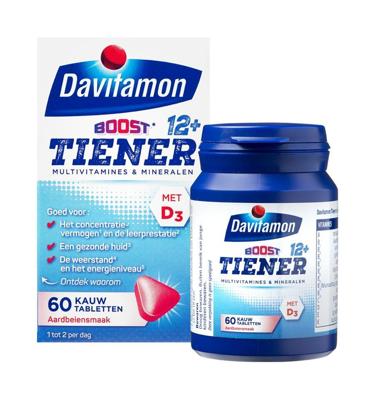 Davitamon Multi 12+ Tiener Kauwtabletten Aardbei
