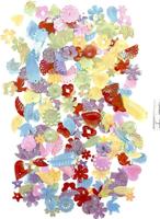 Creativ Company Pailletten, afm 8-50 mm, sterke kleuren, 35 gr/ 1 doos - thumbnail