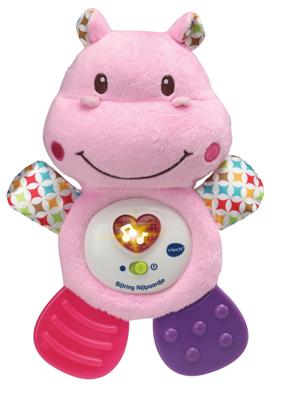 Vtech Bijtring Nijlpaardje roze