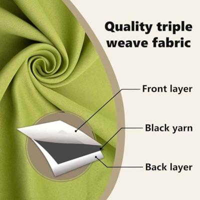 VidaXL Zwart-out gordijnen met ringen 2 pcs groen 260 x 140 cm
