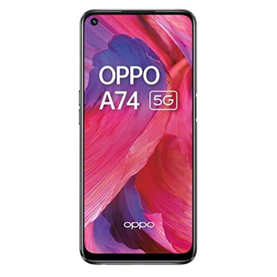 Oppo A74 5G Dual CPH2197 128 GB 6 GB RAM Fabriek ontgrendeld (alleen GSM | Geen CDMA - niet compatibel met Verizon/Sprint) Internationale versie - Vloeibaar Zwart