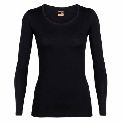 Icebreaker 200 Oasis LS Scoop Thermoshirt Dames Black XL