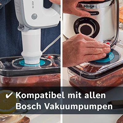 BOSCH - 3 luchtdichte vacuümbewaarboxen: 0,7L, 1,0L en 1,5L - Lekbak - Dag- en maandindicator - Tritan BOSCH - 3 luchtdichte vacuümbewaarboxen: 0,7L, 1,0L en 1,5L - Lekbak - Dag- en maandindicator - Tritan