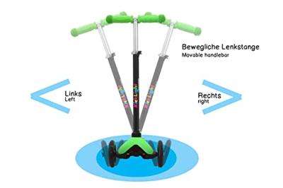 Jamara KickLight Scooter groen